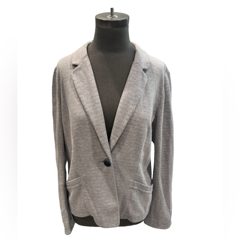 Lafayette 148 New York French Terry Knit Blazer Jacket Large